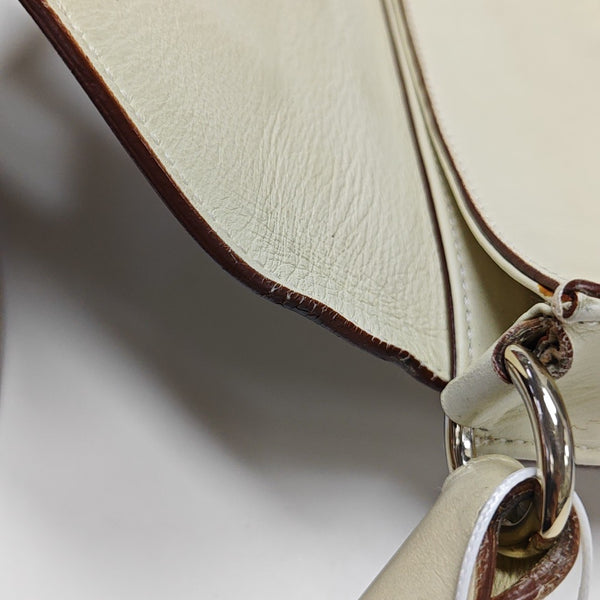 Calfskin Top Handle Bag White