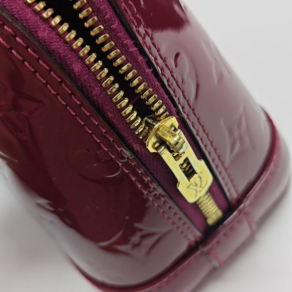 ALMA BB Monogram Patent Leather Red
