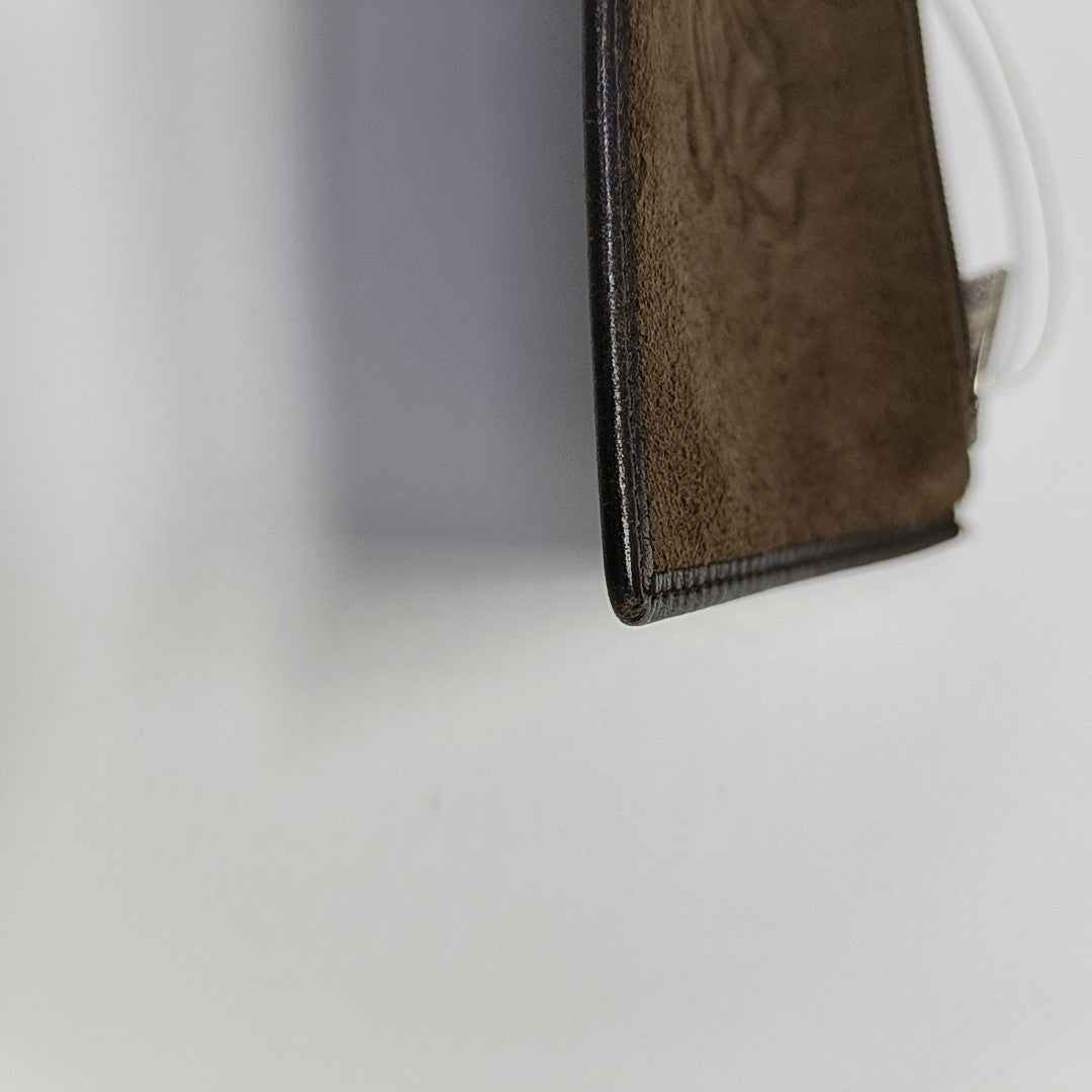 Suede Coin Purse Brown