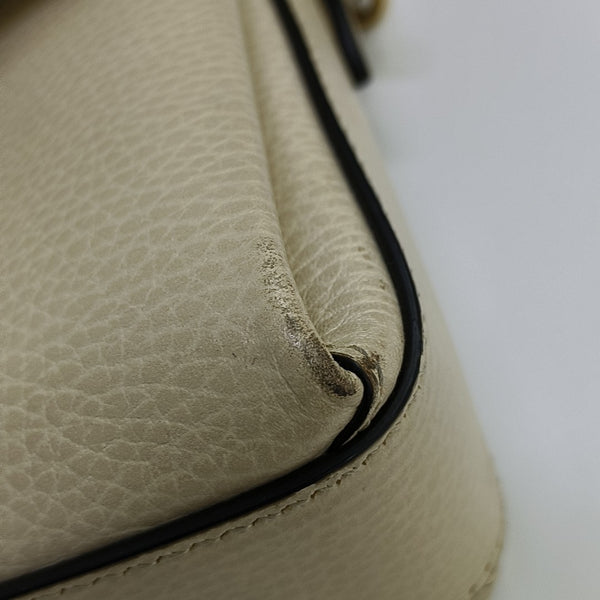 Interlocking G Mini Calfskin Beige