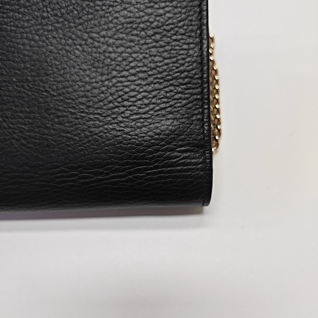 Interlocking G Small Calfskin Black