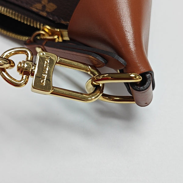 LOOP HOBO Monogram Coated Canvas Brown