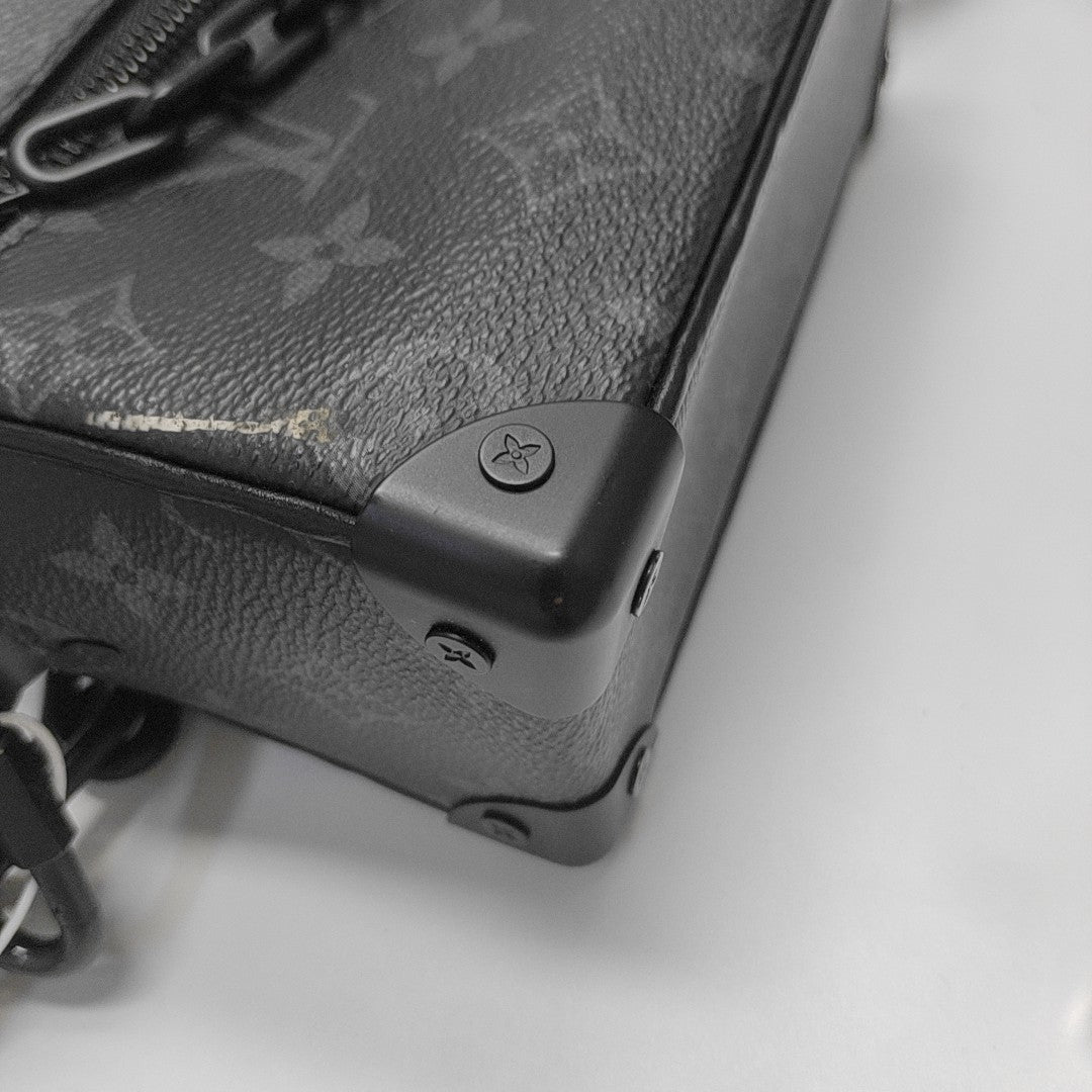 SOFT TRUNK Mini Monogram Coated Canvas Black
