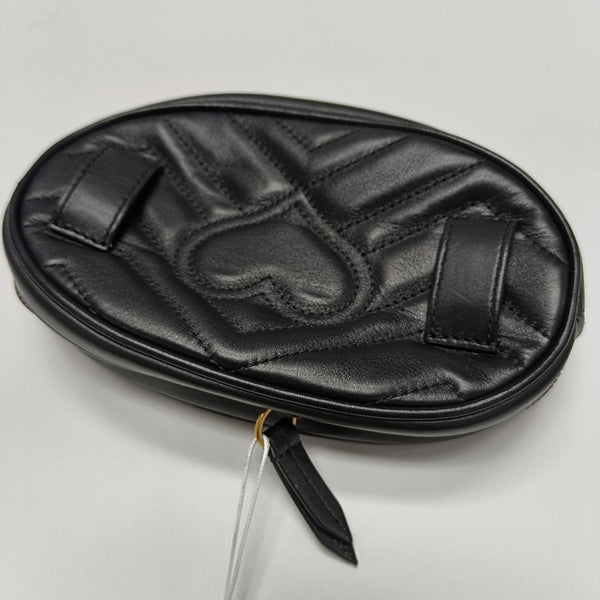 GG Marmont Super Mini Quilted Calfskin Black