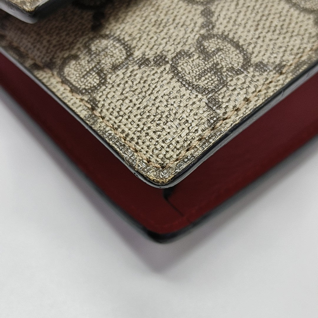 GG Supreme Mini Monogram Coated Canvas Beige