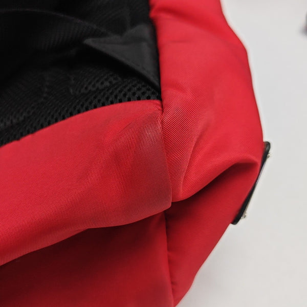 Nylon Backpack Red