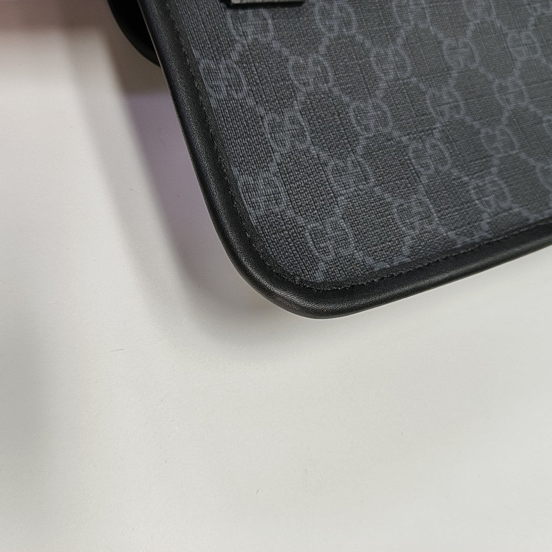 Neo Vintage Monogram Coated Canvas Black