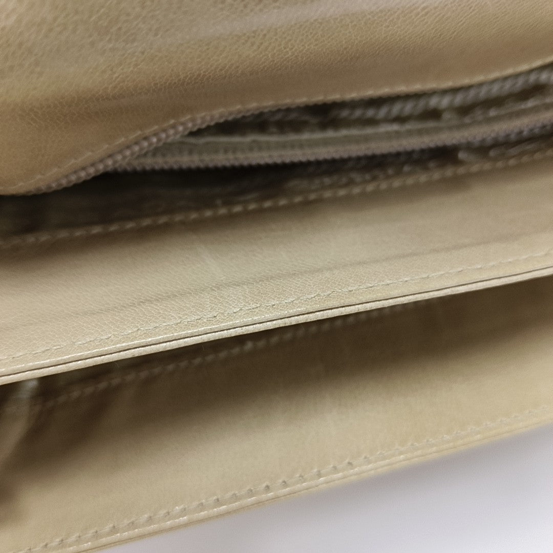 Calfskin Shoulder Bag Beige