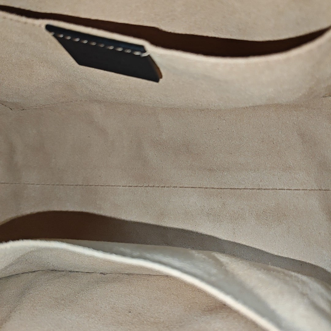 Padlock Small Monogram Coated Canvas Beige