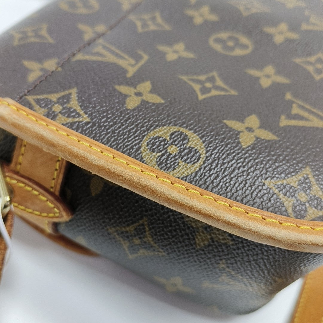SOLOGNE PM Monogram Coated Canvas Brown