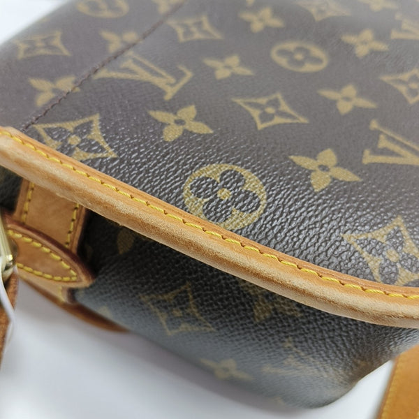 SOLOGNE PM Monogram Coated Canvas Brown