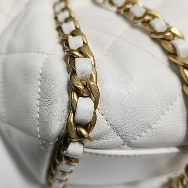Quilted Calfskin White