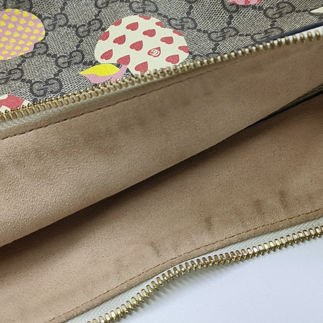 Ophidia Small Monogram Coated Canvas Beige