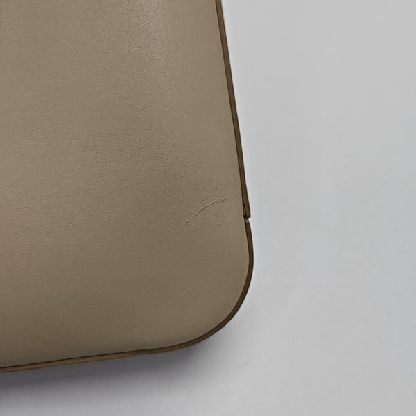 Calfskin Top Handle Bag Beige