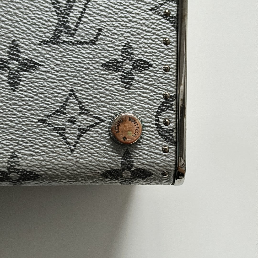Monogram Coated Canvas Mini Gray