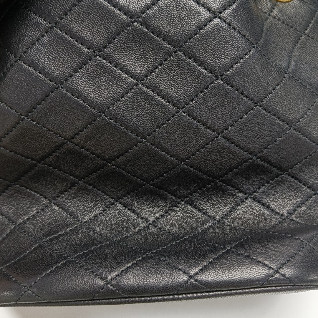 CASSANDRE Quilted Lambskin Black