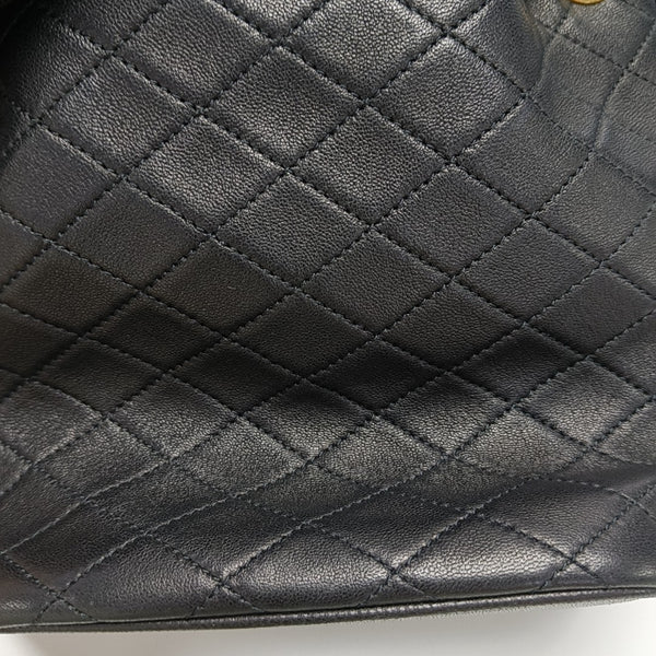 CASSANDRE Quilted Lambskin Black