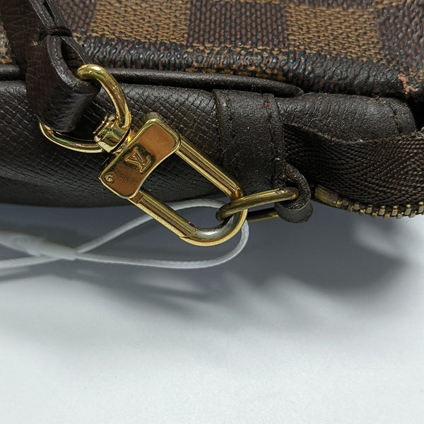 TROUSSE MAKE UP Damier Ebene Coated Canvas Brown