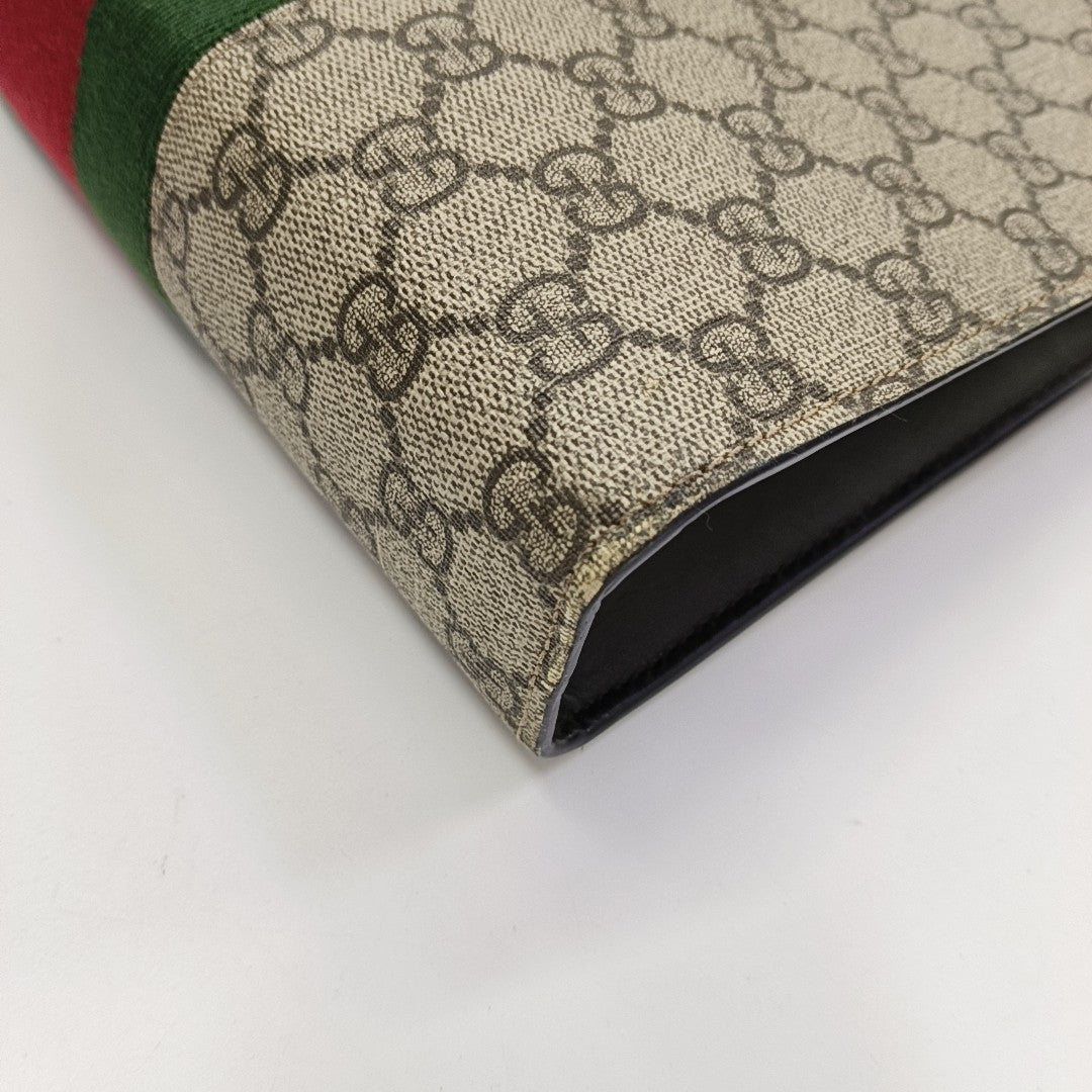 GG Supreme Monogram Coated Canvas Black