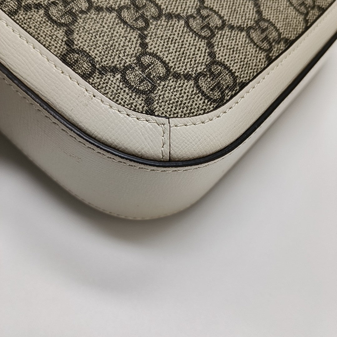 Horsebit 1955 Mini Coated Canvas Beige