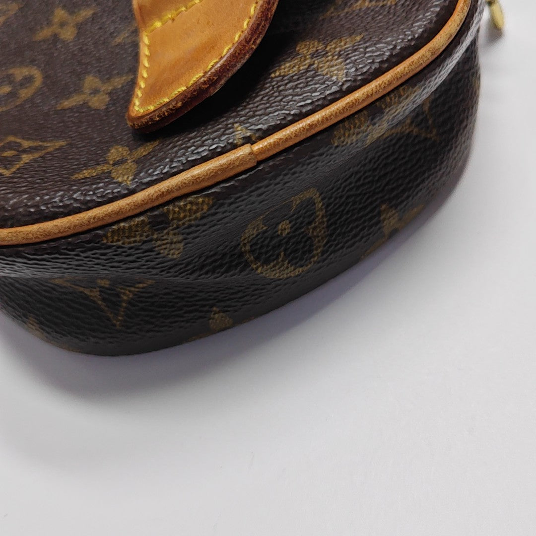 GANGE Monogram Coated Canvas Brown