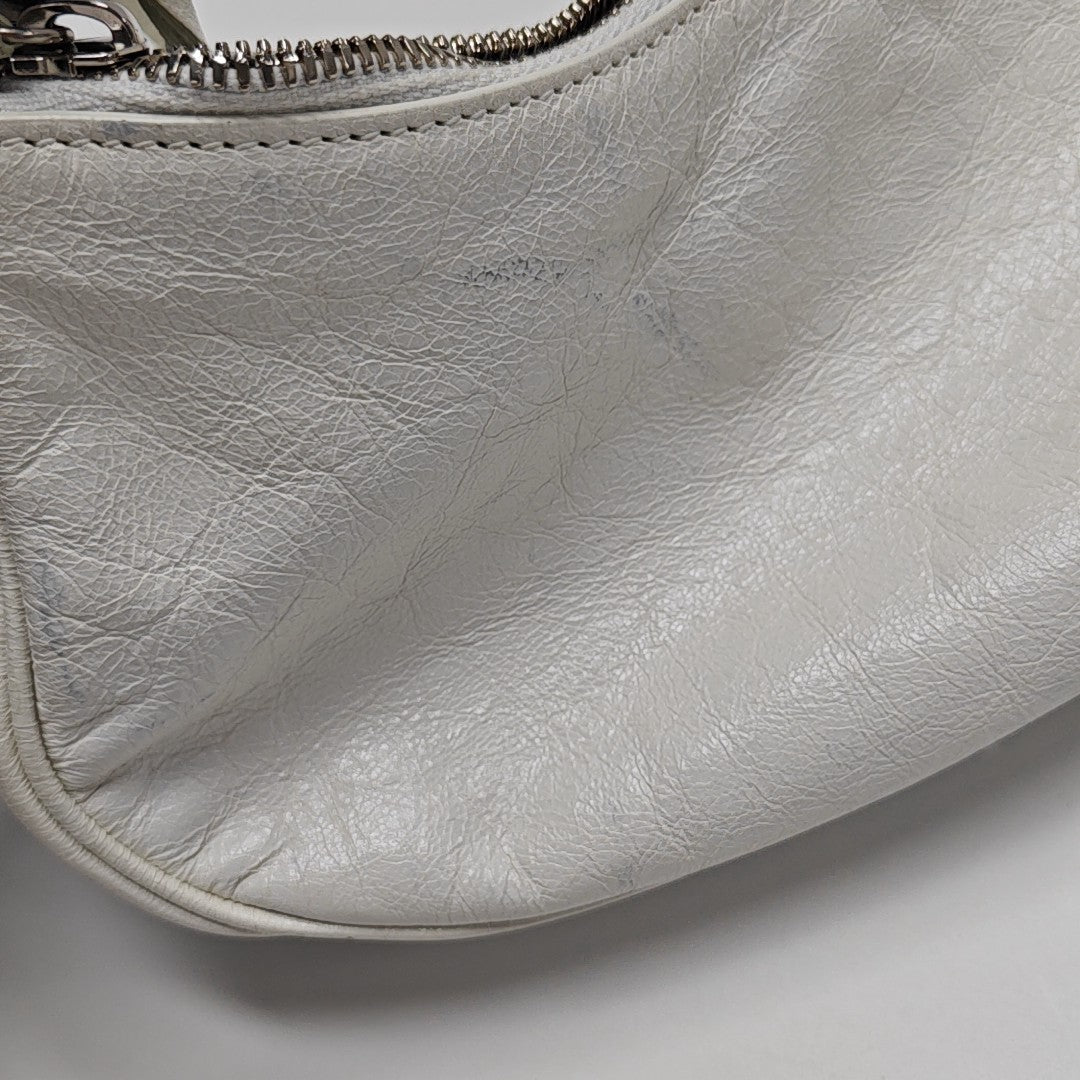 Le Cagole Mini Calfskin White