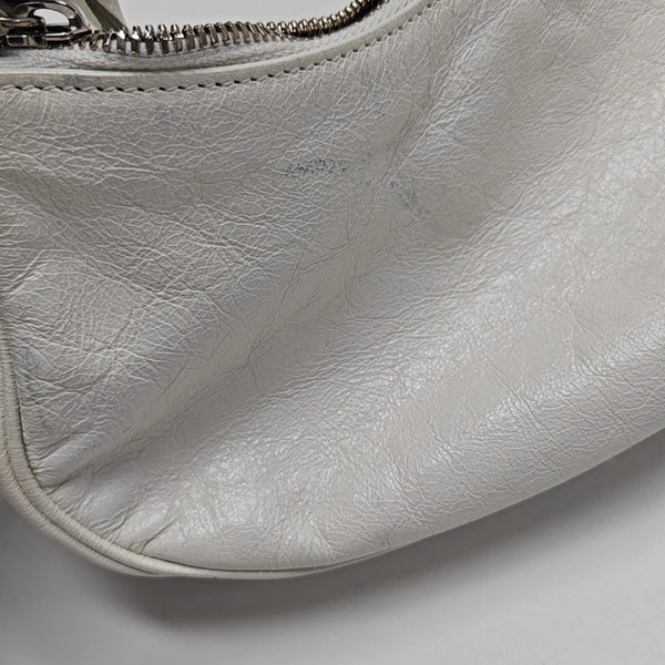 Le Cagole Mini Calfskin White