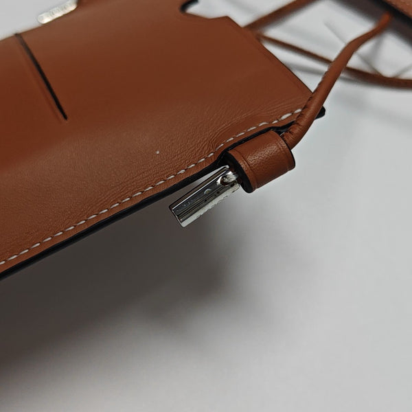 Calfskin Shoulder Bag Brown