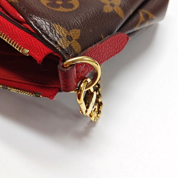 PALLAS Monogram Coated Canvas Brown