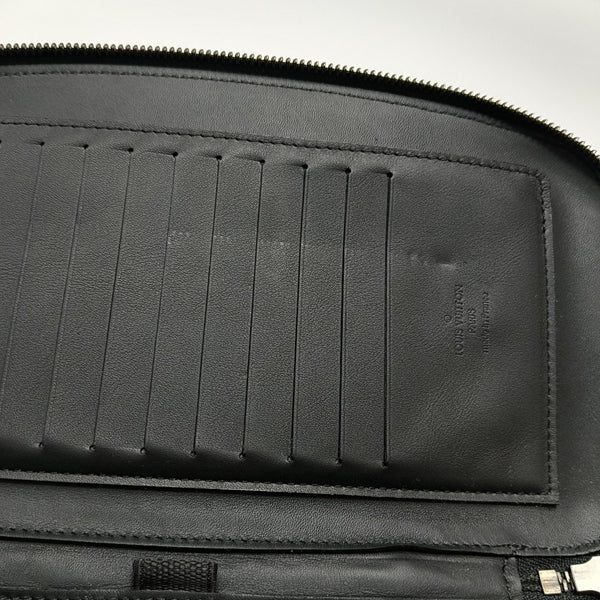 ATOLL Damier Graphite Calfskin Black