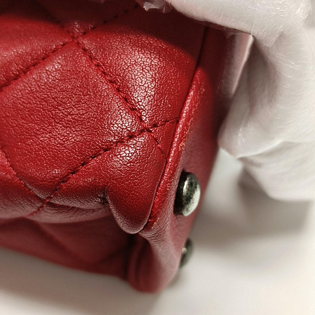 Quilted Lambskin Red