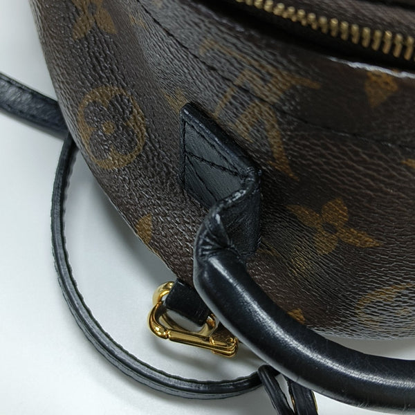 PALM SPRINGS Mini Monogram Coated Canvas Brown