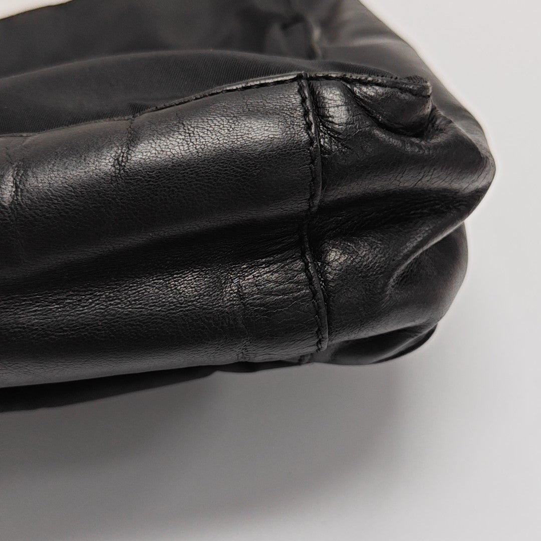 Nylon Shoulder Bag Black