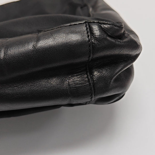 Nylon Shoulder Bag Black