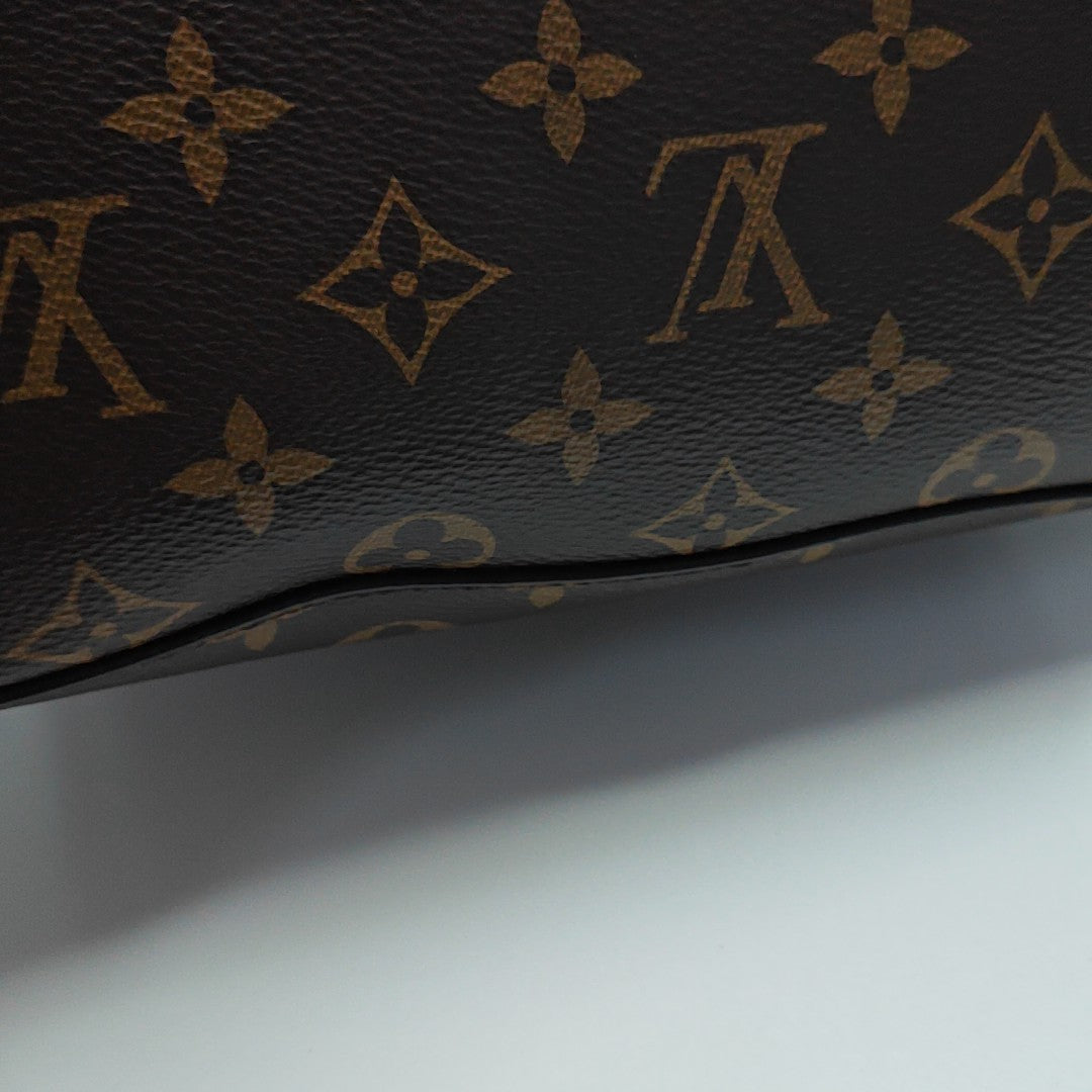 NÉONOÉ MM Monogram Coated Canvas Brown