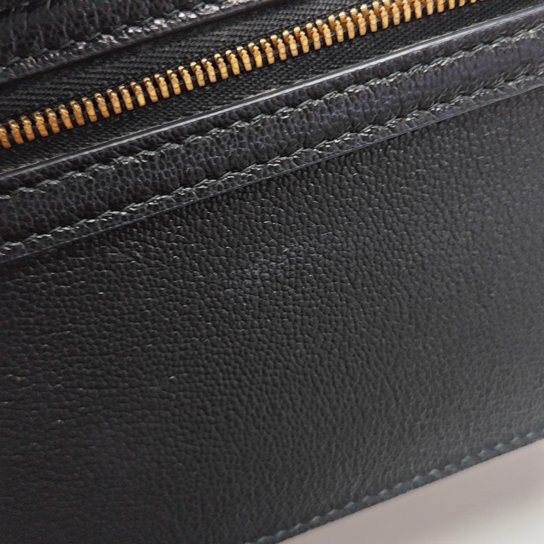 Calfskin Shoulder Bag Black