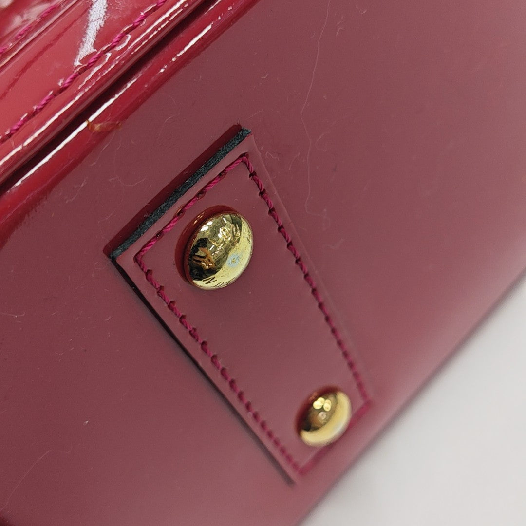ALMA BB Monogram Patent Leather Red