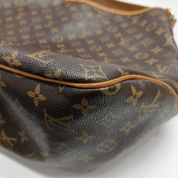 Monogram Coated Canvas Tote Bag Brown