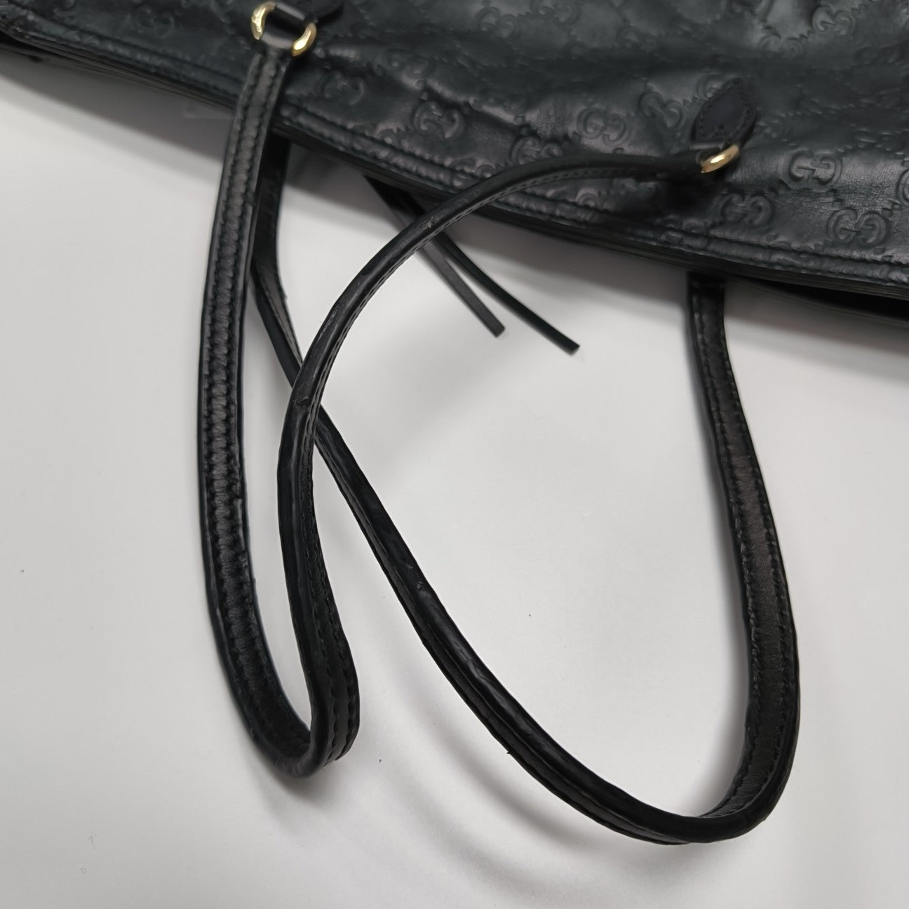 Microguccissima Monogram Calfskin Black