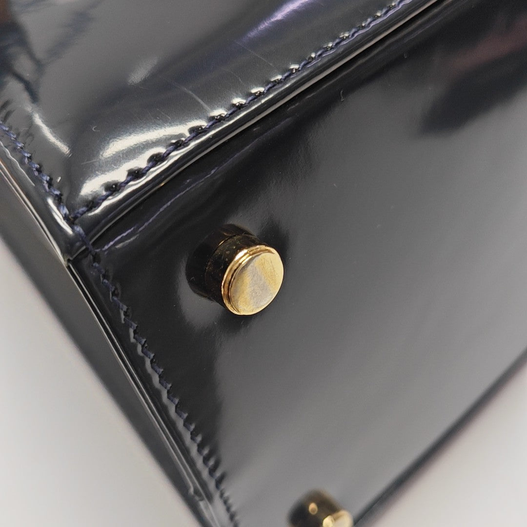 Kelly Patent Leather Blue