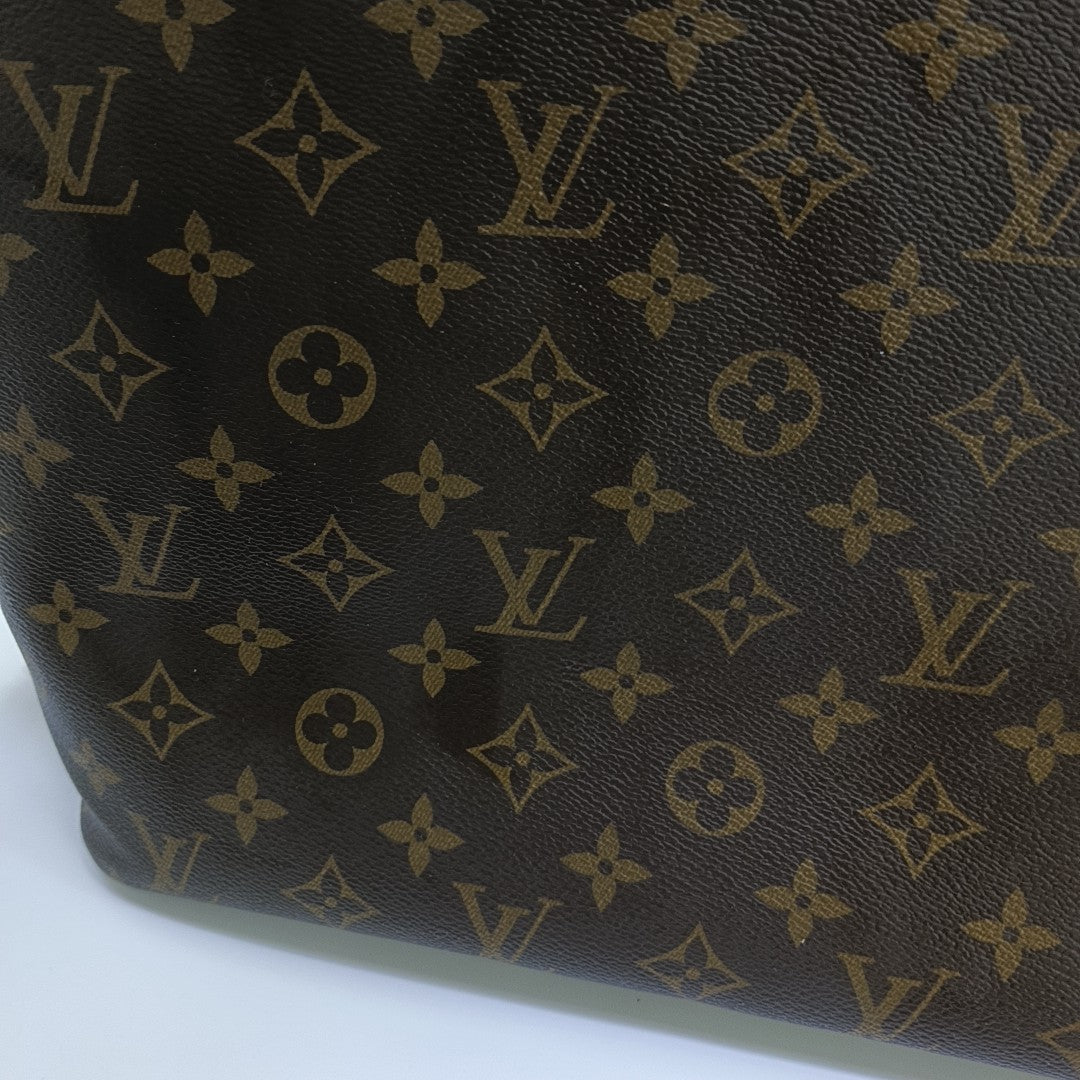 NEVERFULL MM Monogram Coated Canvas Brown