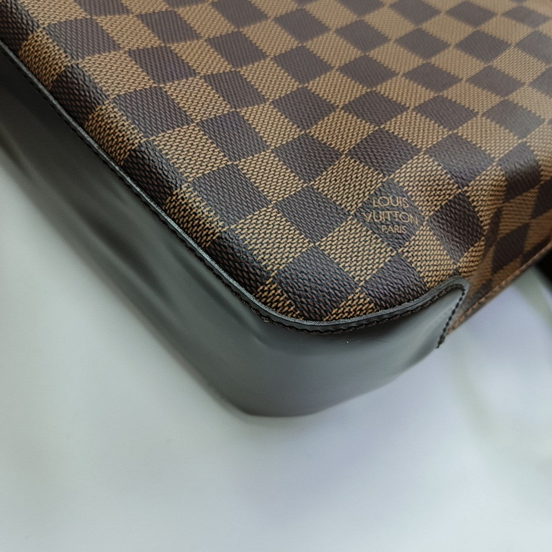 SPENCER Damier Ebene Coated Canvas Brown
