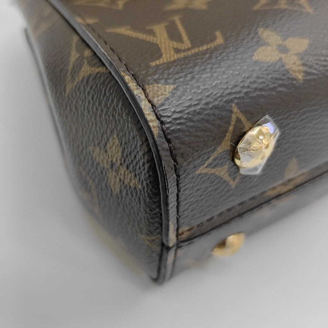 CLUNY PM Monogram Coated Canvas Brown