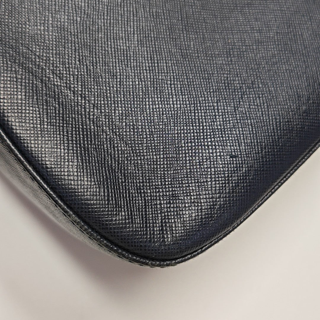 Calfskin Shoulder Bag Blue