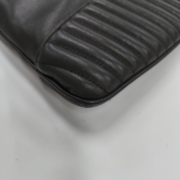 Quilted Lambskin Clutch Black
