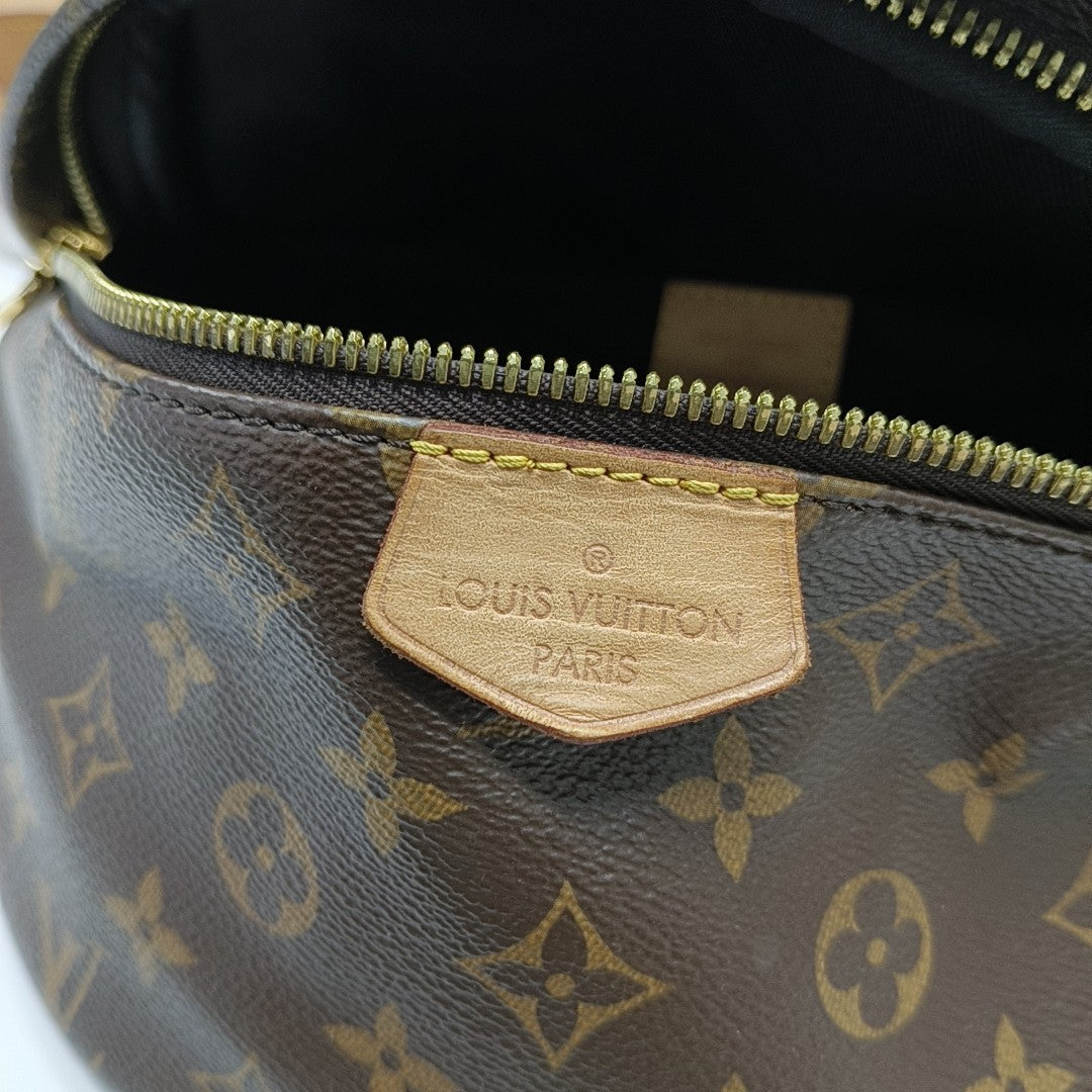 BUMBAG Monogram Coated Canvas Brown