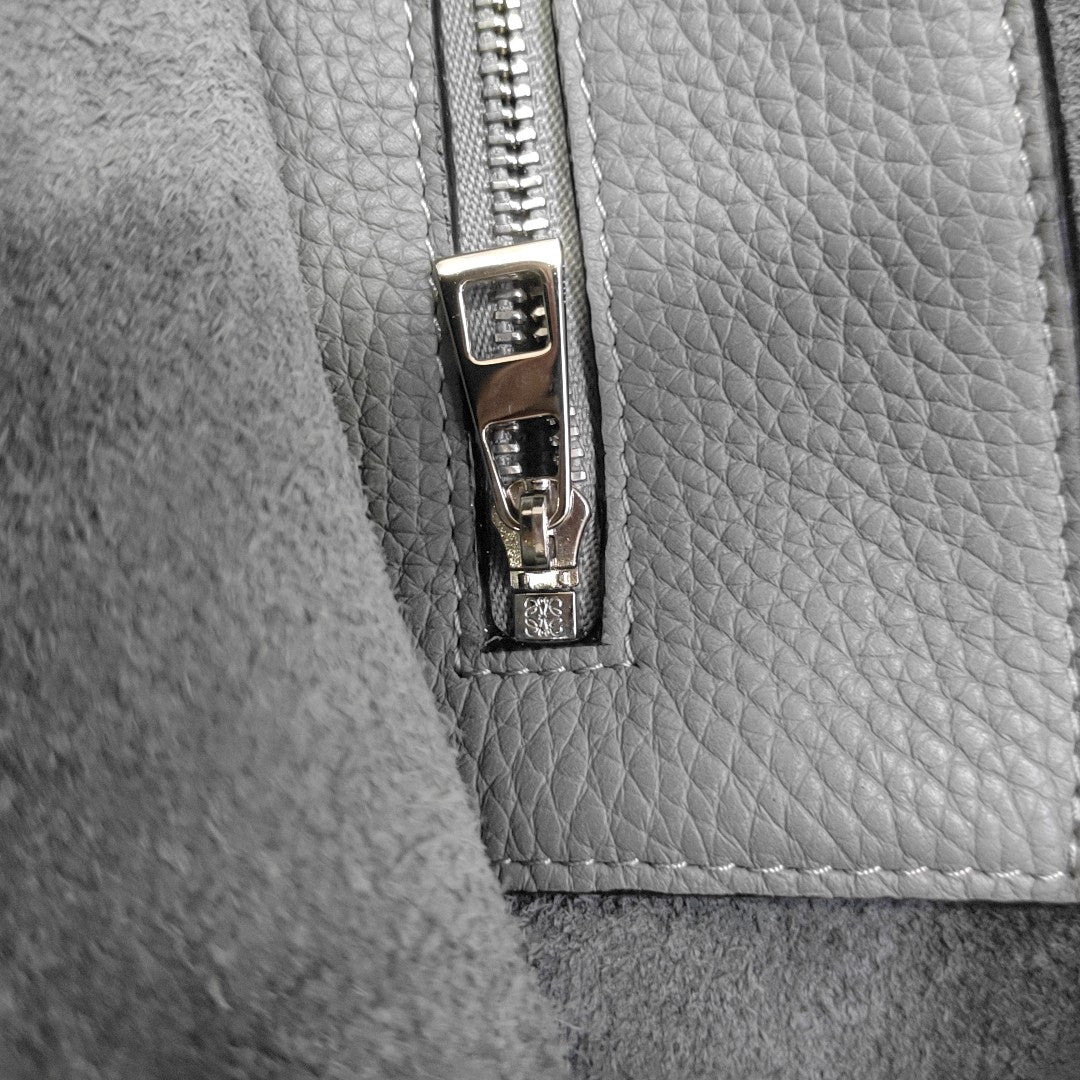 Calfskin Shoulder Bag Gray