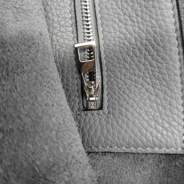 Calfskin Shoulder Bag Gray