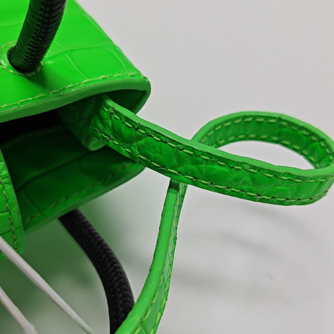 Shopping Bag Calfskin Green