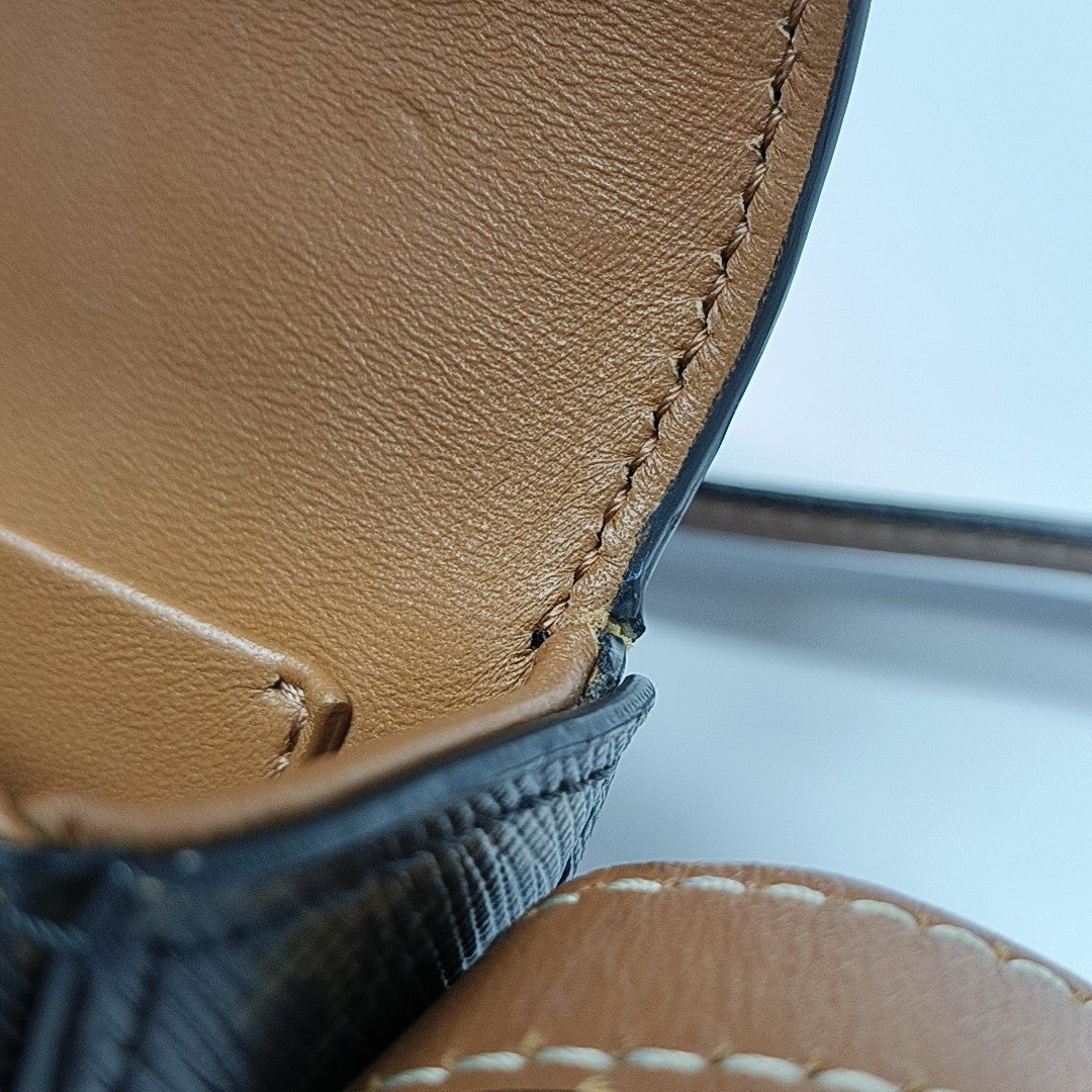 TRIOMPHE Small Coated Canvas Brown